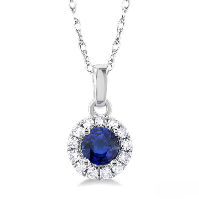 Sapphire/ Diamond Pendant